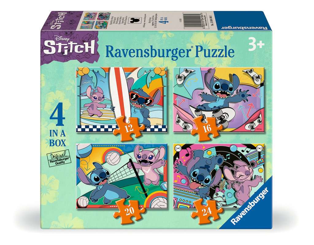 Ravensburger - Disney Stitch 4 WT 12/16/20/24 Piece Jigsaw - Good Games