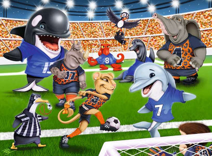 Ravensburger - Soccer Field Flair 150 Piece Jigsaw - Good Games