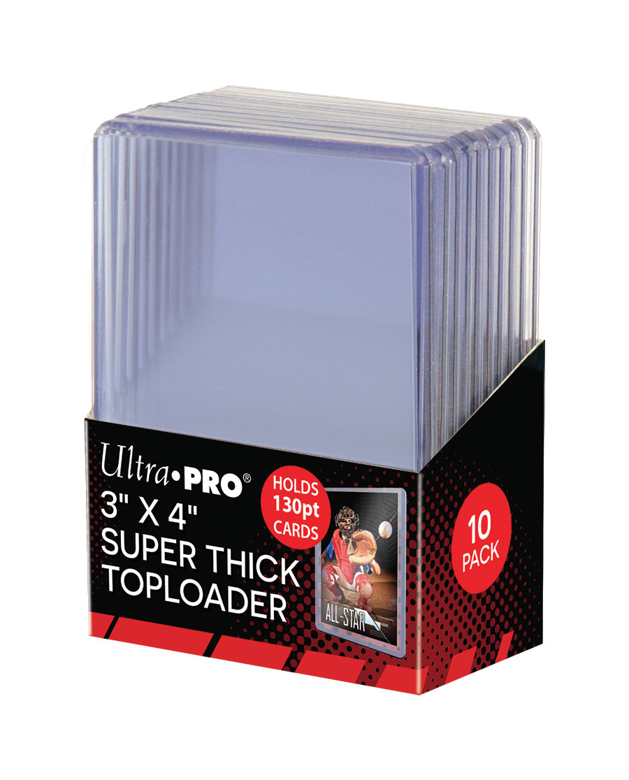 Ultra Pro: 3" X 4" Super Thick 130PT Toploader 10ct