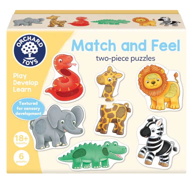 Orchard Toys - Match and Feel Two-Piece puzzles