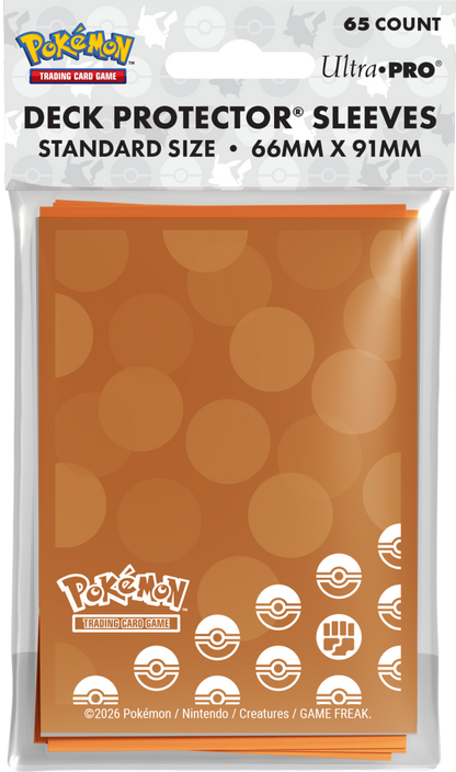Pokémon TCG Ultra PRO Deck Protector Sleeves (65 ct), Standard Size 66mm x 91mm