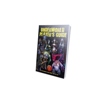 The Underworld Player's Guide book with a dark cover depicting various fantasy creatures such as an ogre, vampires, and a gnome