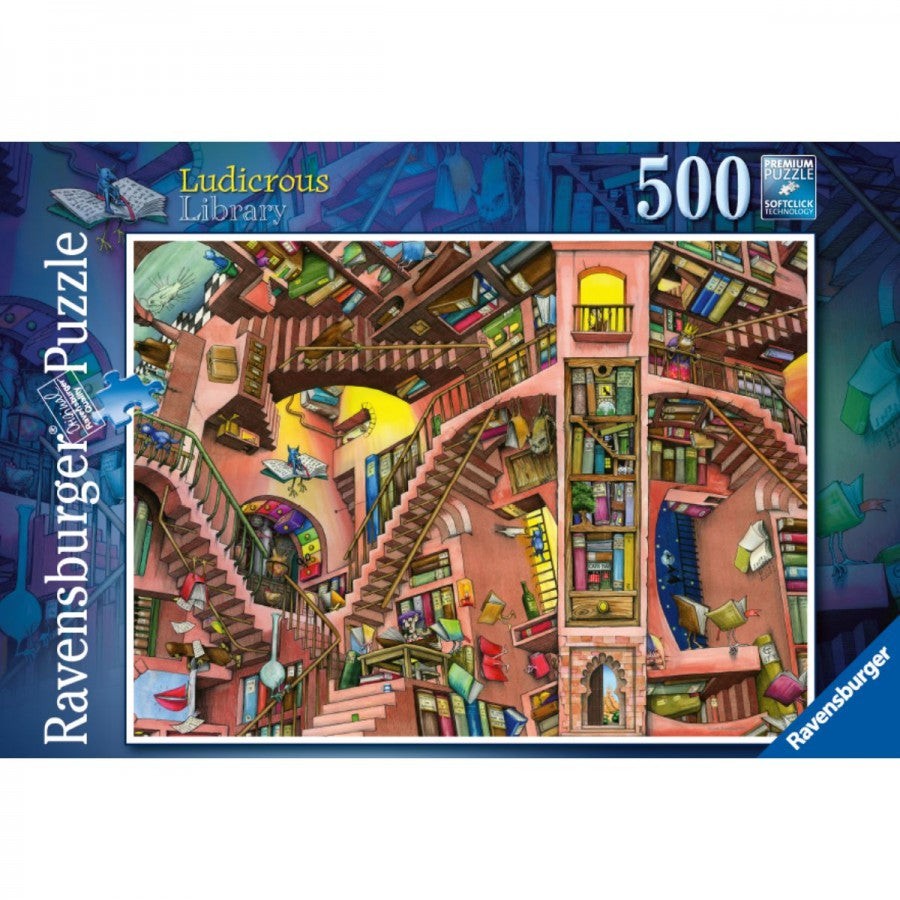 Ravensburger - Ludicrous Library 500 Piece Jigsaw - Good Games