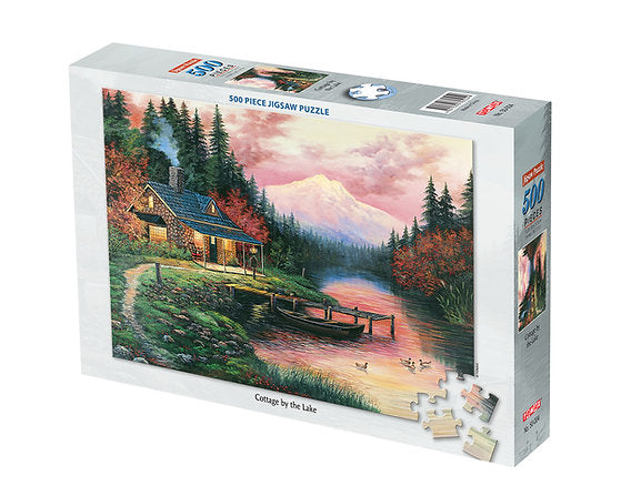 Cottage By The Lake 500 Piece Jigsaw- Tomax Jigsaw Puzzle