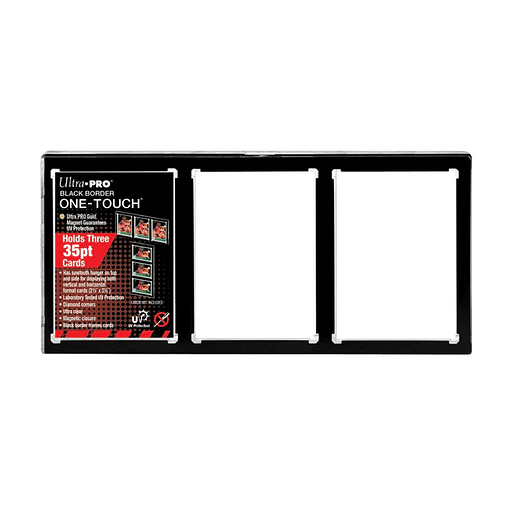 Ultra Pro One Touch - 3 Card Black Border Mag Closure - Good Games