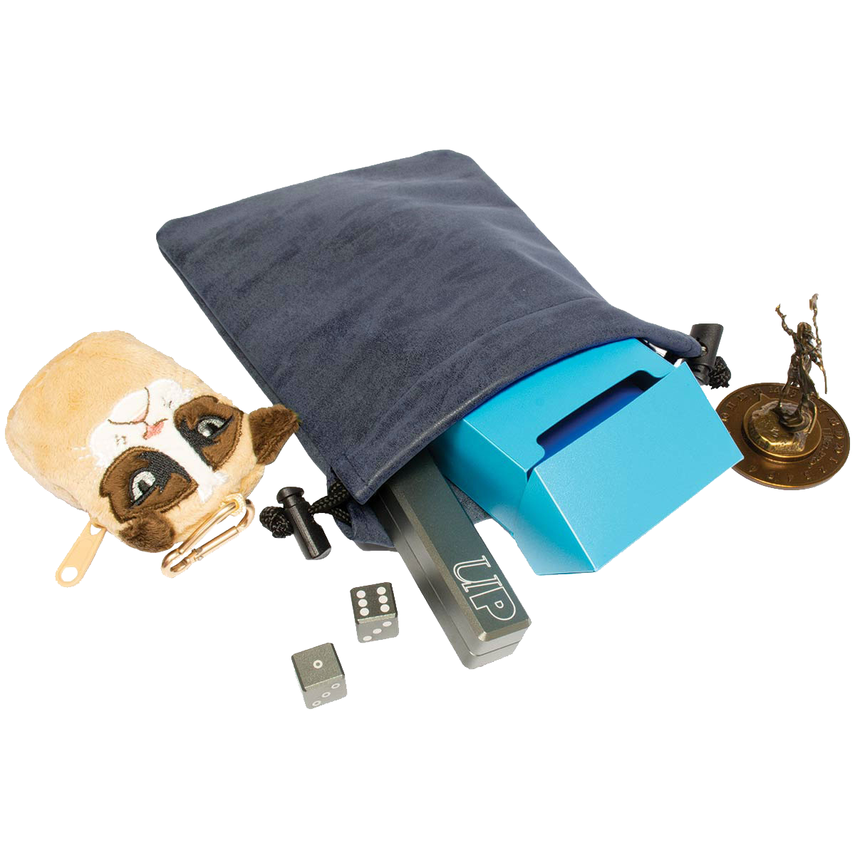 Ultra Pro - UP15120 Suede Collection Treasure Nest - Sapphire Blue - Good Games