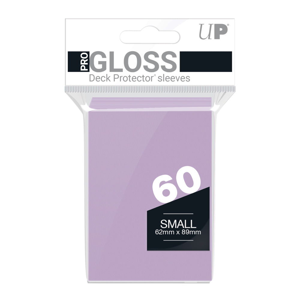 Package of 60 light purple PRO GLOSS small deck protector card sleeves (62mm x 89mm)