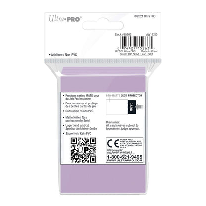 Ultra Pro - PRO-Matte Small Deck Protector Sleeves 60 ct - Lilac - Good Games