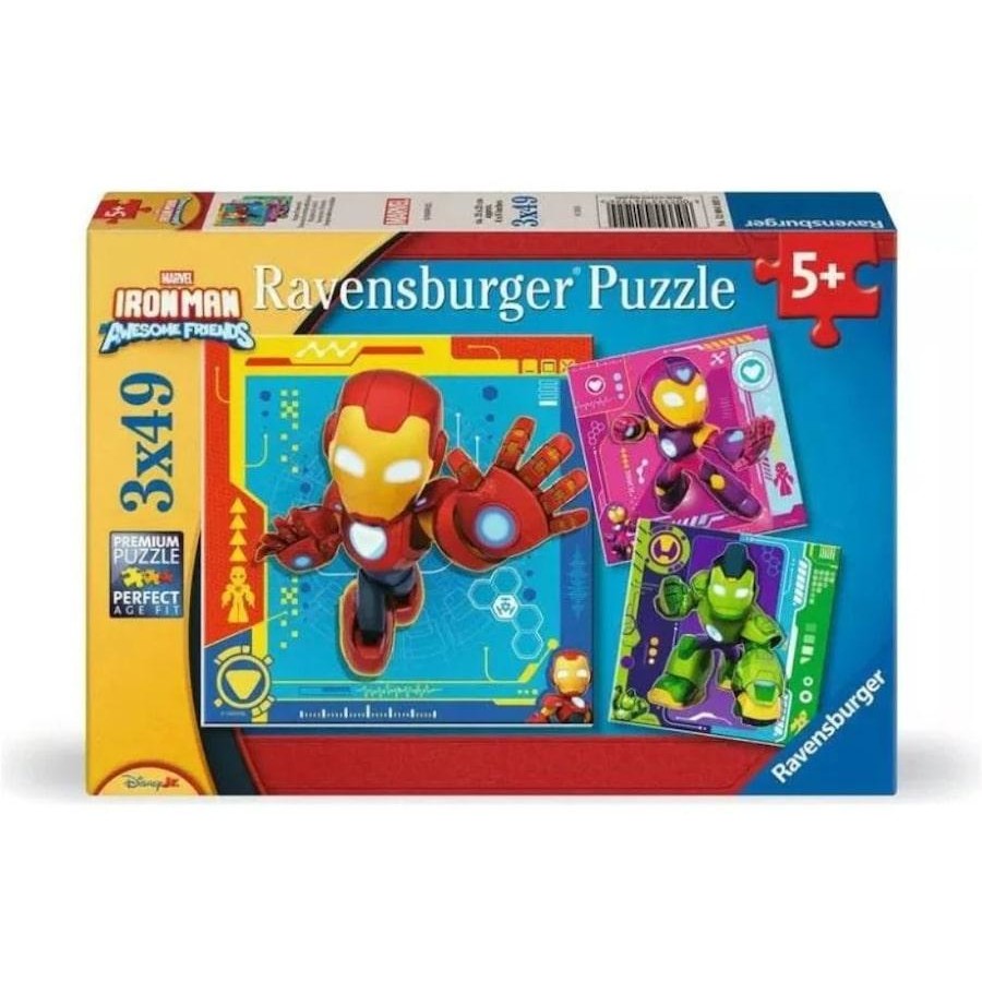 Ravensburger - Iron Man & His Awesome Friends 3x49 Piece Jigsaw