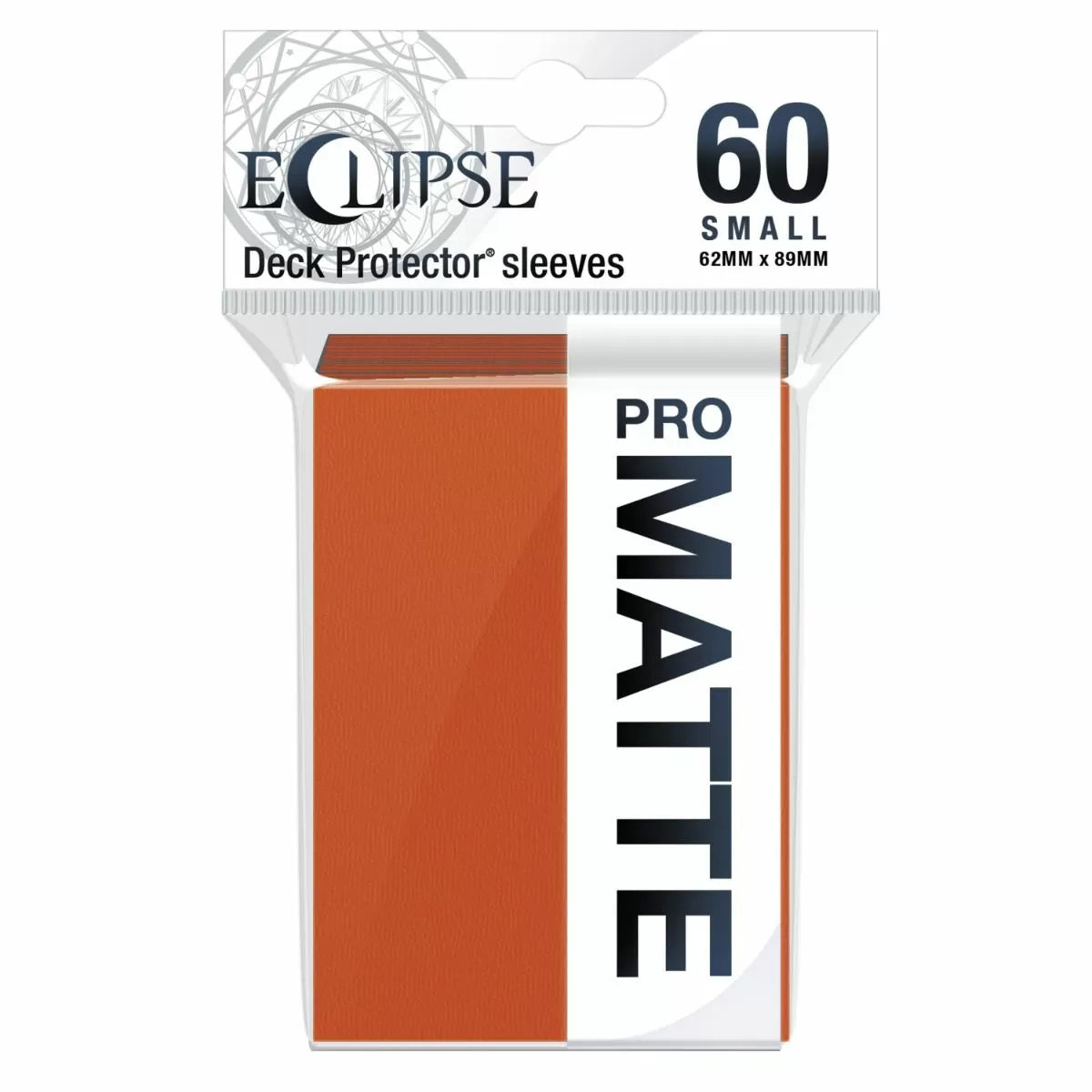 Ultra Pro: UP15643 Eclipse Matte Small Sleeves 60 pack Pumpkin Orange - Good Games