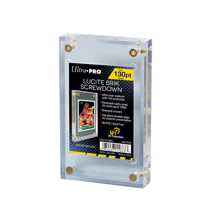Ultra Pro UP15663 130PT Lucite Brik UV Screwdown Card Holder - Good Games