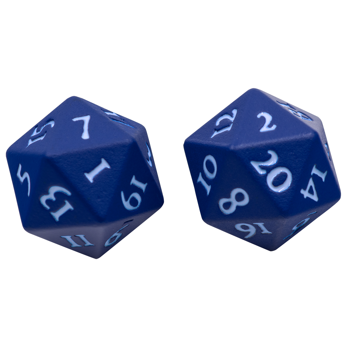 Ultra Pro - Vivid Heavy Metal D20 Dice 2-Piece Set - Blue - Good Games