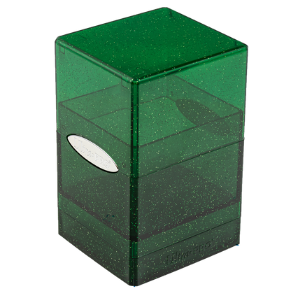 Ultra Pro UP16015 Glitter Satin Tower Deck Box - Green - Good Games