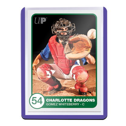 Ultra Pro UP16160 Purple Border Toploaders 25-Piece Set 3" x 4" - Good Games