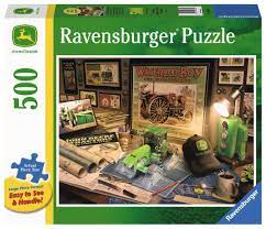 Ravensburger - John Deere Work Desk 500 Piece Jigsaw - Good Games