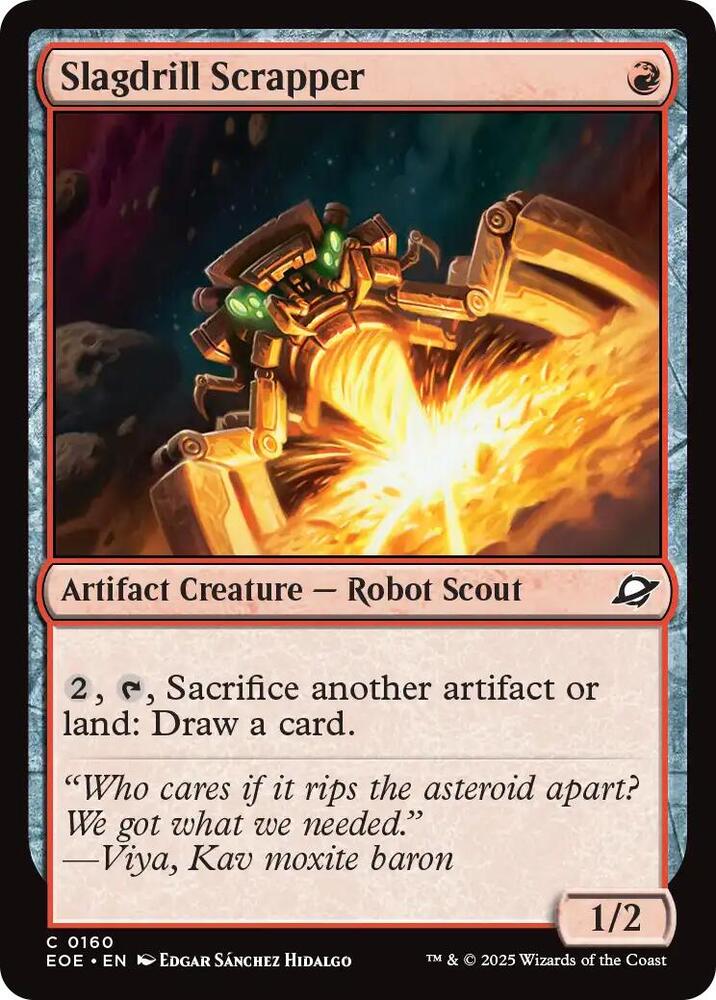 Slagdrill Scrapper 160 (Edge of Eternities)  - Foil