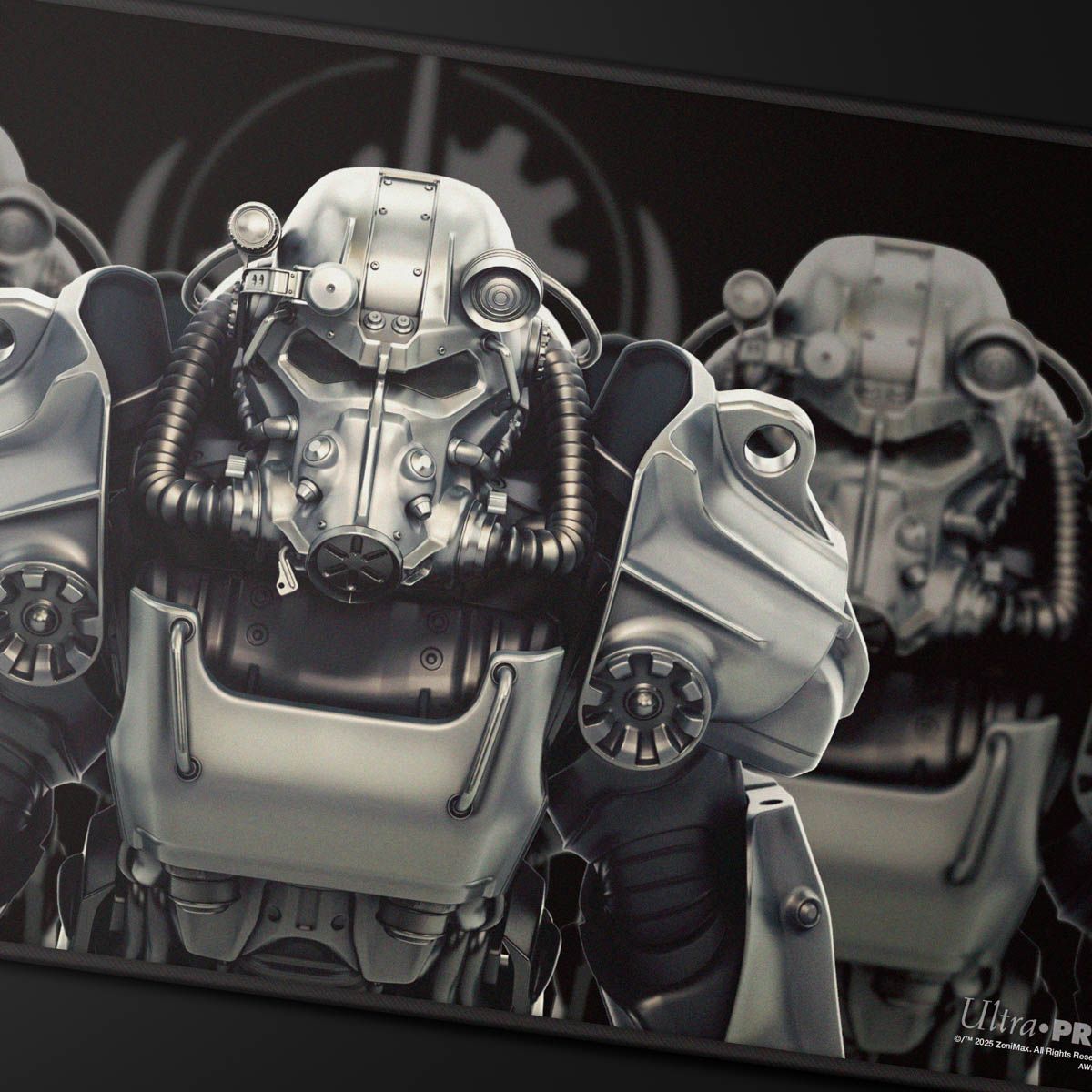 Ultra Pro: Brotherhood of Steel Black-Stitched Playmat for Bethesda - Fallout - (Preorder) - Good Games