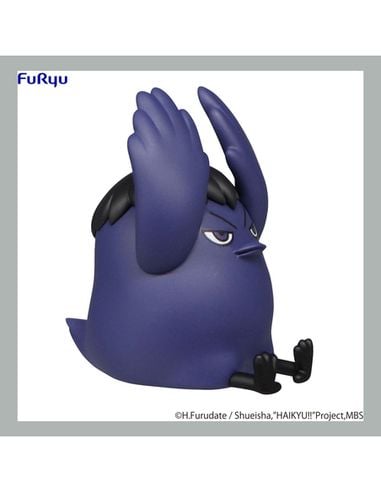 Haikyu!! Kage Crow Noodle Stopper figure with crow sitting pose