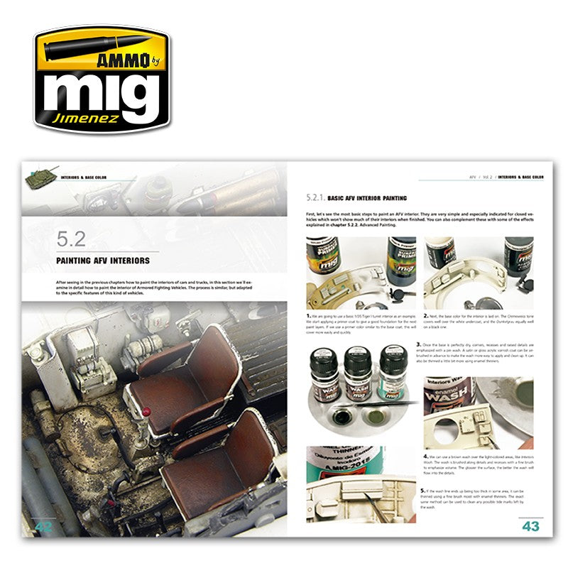 Ammo by MIG - Book - Encyclopedia Of Armour Modelling Techniques – Vol. 2 Interiors & Base Color - Good Games