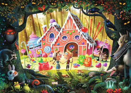 Ravensburger Hansel and Gretel Beware! Puzzle 1000 Pieces completed puzzle view