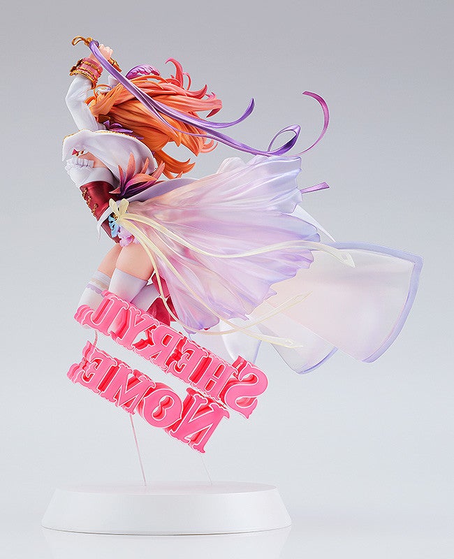 Angled view of Sheryl Nome figure showing detailed pose and long flowing hair
