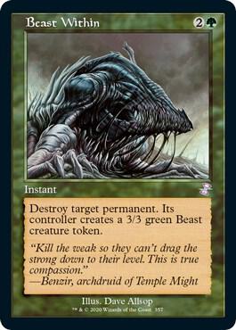 Beast Within 357/289 (Time Spiral: Remastered)  - Foil