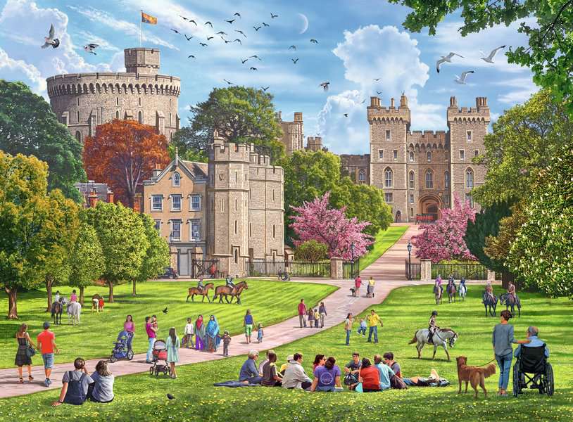 Ravensburger - Happy Days No. 5 Royal Residences 4 x 500 Piece Jigsaw - Good Games
