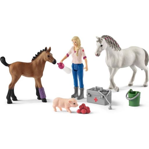 Schleich - Vet Visiting Mare and Foal - Good Games