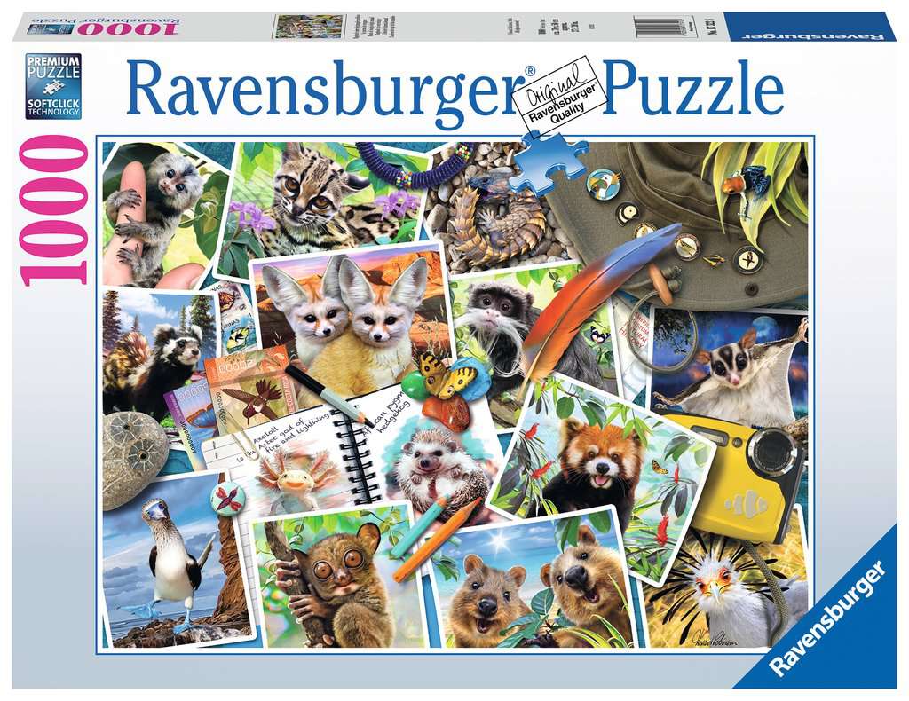 Ravensburger - A Travelers Animal Journal 1000 Piece Jigsaw - Good Games