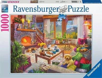 Ravensburger - Cozy Cabin 1000 Piece Jigsaw - Good Games