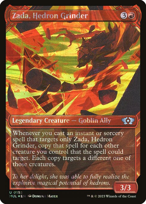 Zada, Hedron Grinder 155 (March of the Machine: Multiverse Legends)  - Showcase Halo Foil