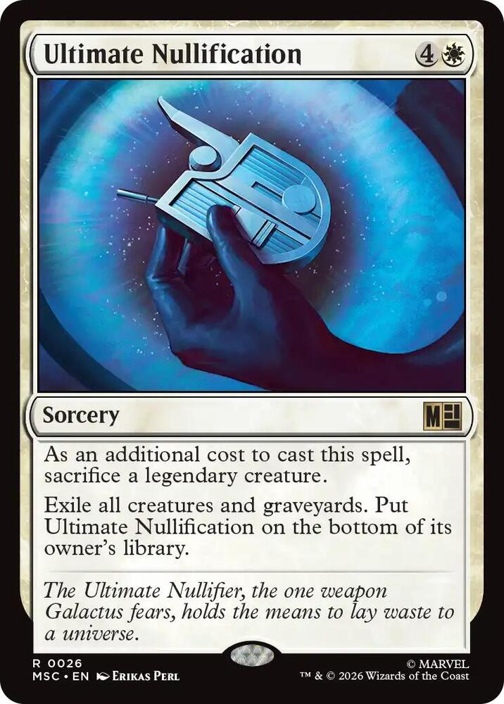 Ultimate Nullification 26 (Commander: Marvel Super Heroes)  - Surge Foil