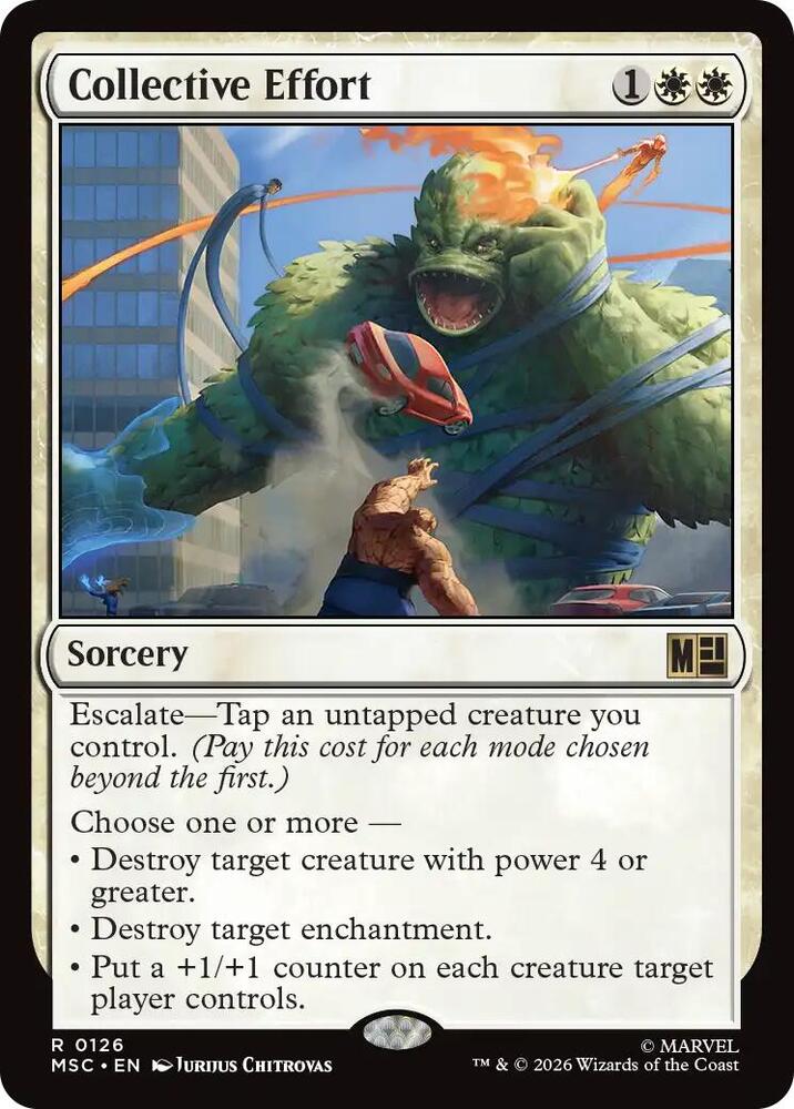 Collective Effort 126 (Commander: Marvel Super Heroes)  - Surge Foil