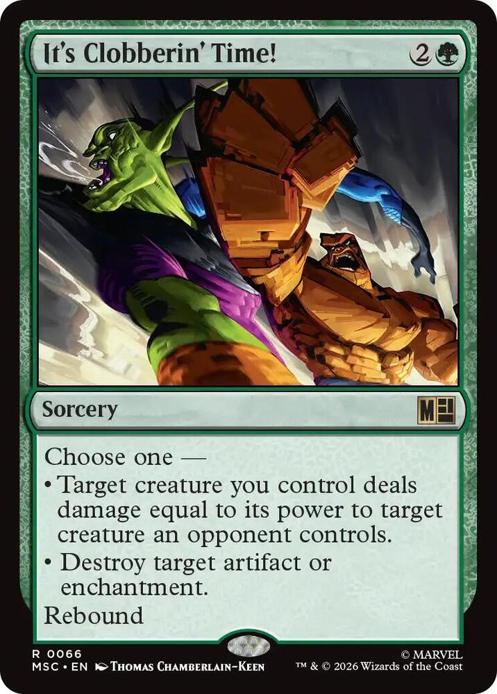 It's Clobberin' Time! 66 (Commander: Marvel Super Heroes)  - Surge Foil