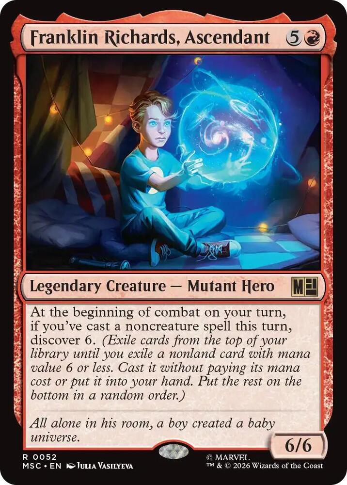 Franklin Richards, Ascendant 52 (Commander: Marvel Super Heroes)  - Surge Foil