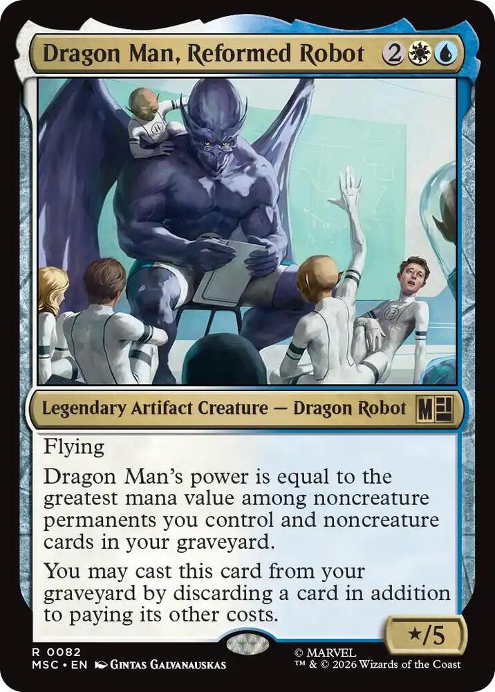 Dragon Man, Reformed Robot 82 (Commander: Marvel Super Heroes)  - Surge Foil