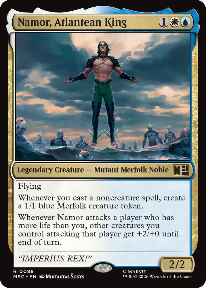 Namor, Atlantean King 88 (Commander: Marvel Super Heroes)  - Surge Foil