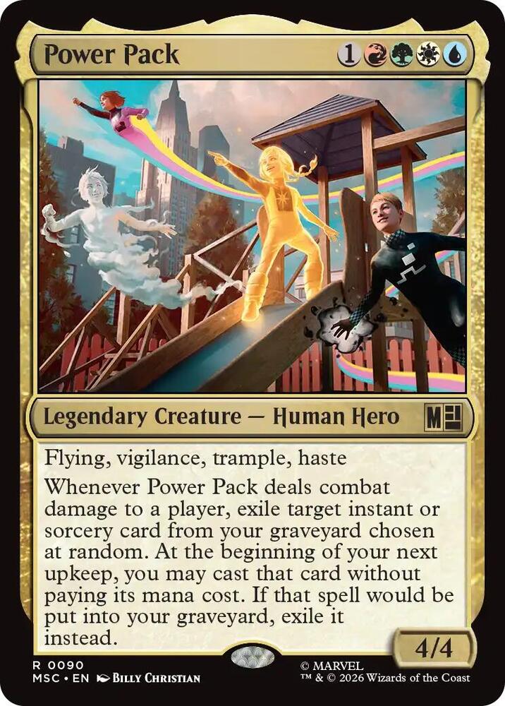 Power Pack 90 (Commander: Marvel Super Heroes)  - Surge Foil
