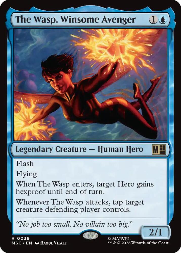 The Wasp, Winsome Avenger 39 (Commander: Marvel Super Heroes)  - Surge Foil