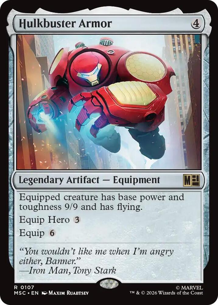 Hulkbuster Armor 107 (Commander: Marvel Super Heroes)  - Surge Foil