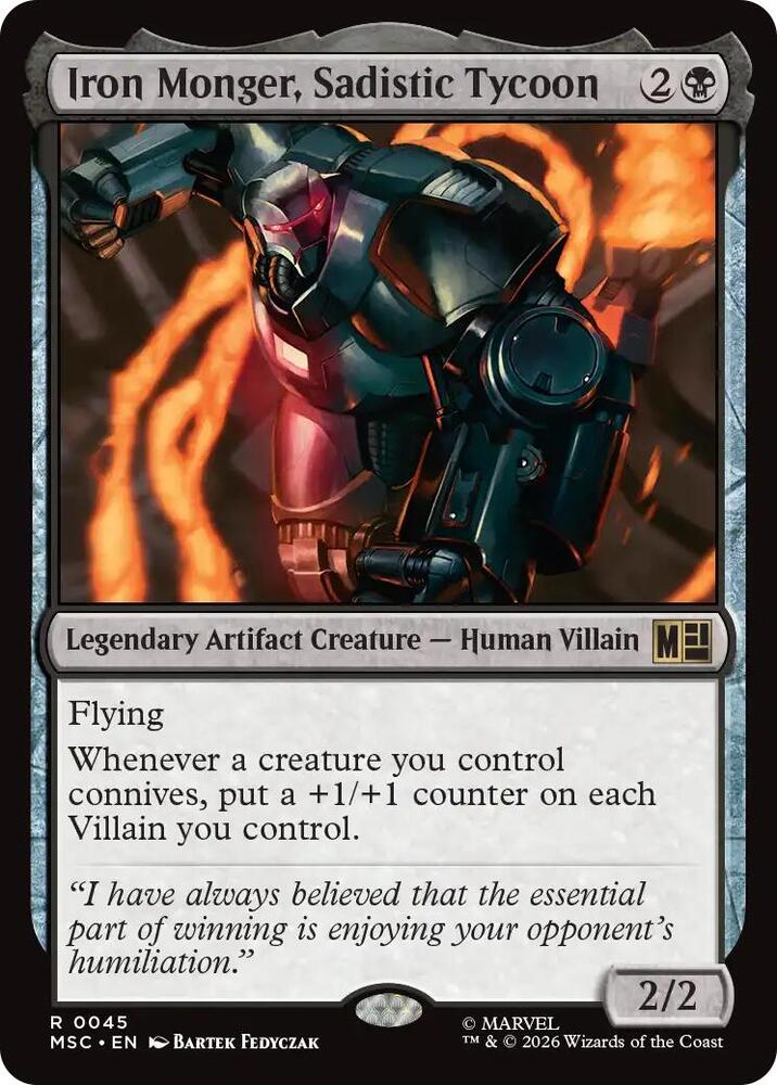 Iron Monger, Sadistic Tycoon 45 (Commander: Marvel Super Heroes) 