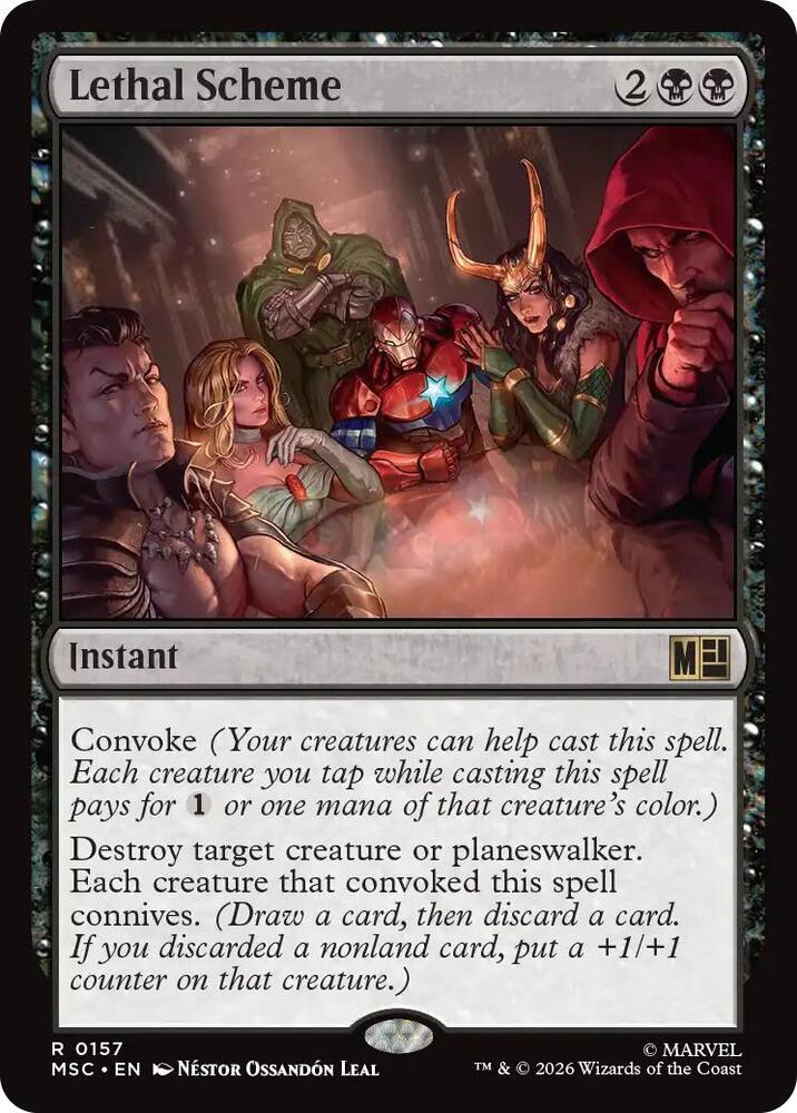 Lethal Scheme 157 (Commander: Marvel Super Heroes)  - Surge Foil