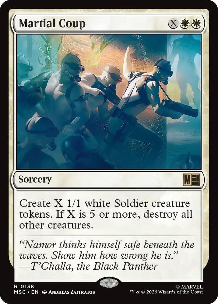 Martial Coup 138 (Commander: Marvel Super Heroes)  - Surge Foil