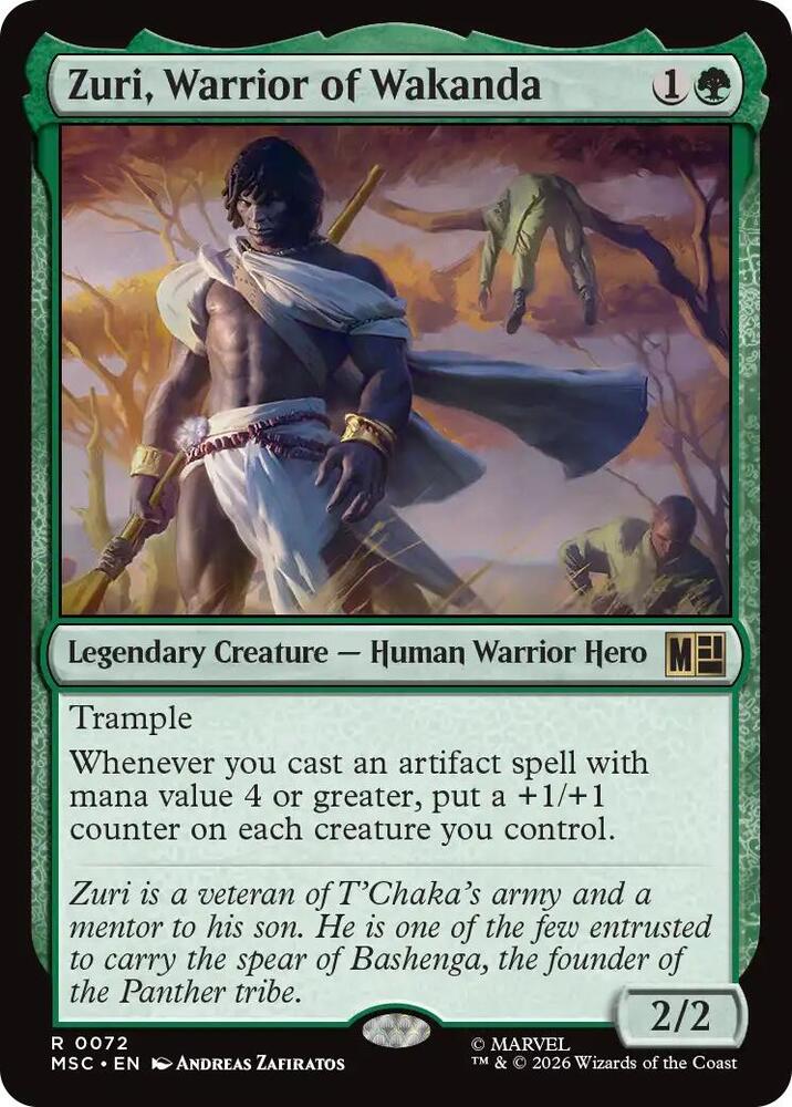Zuri, Warrior of Wakanda 72 (Commander: Marvel Super Heroes)  - Surge Foil