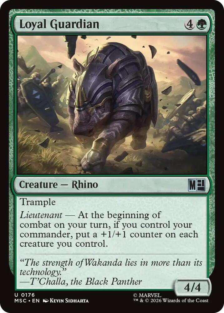 Loyal Guardian 176 (Commander: Marvel Super Heroes)  - Surge Foil