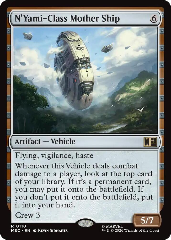 N'Yami-Class Mother Ship 110 (Commander: Marvel Super Heroes)  - Surge Foil