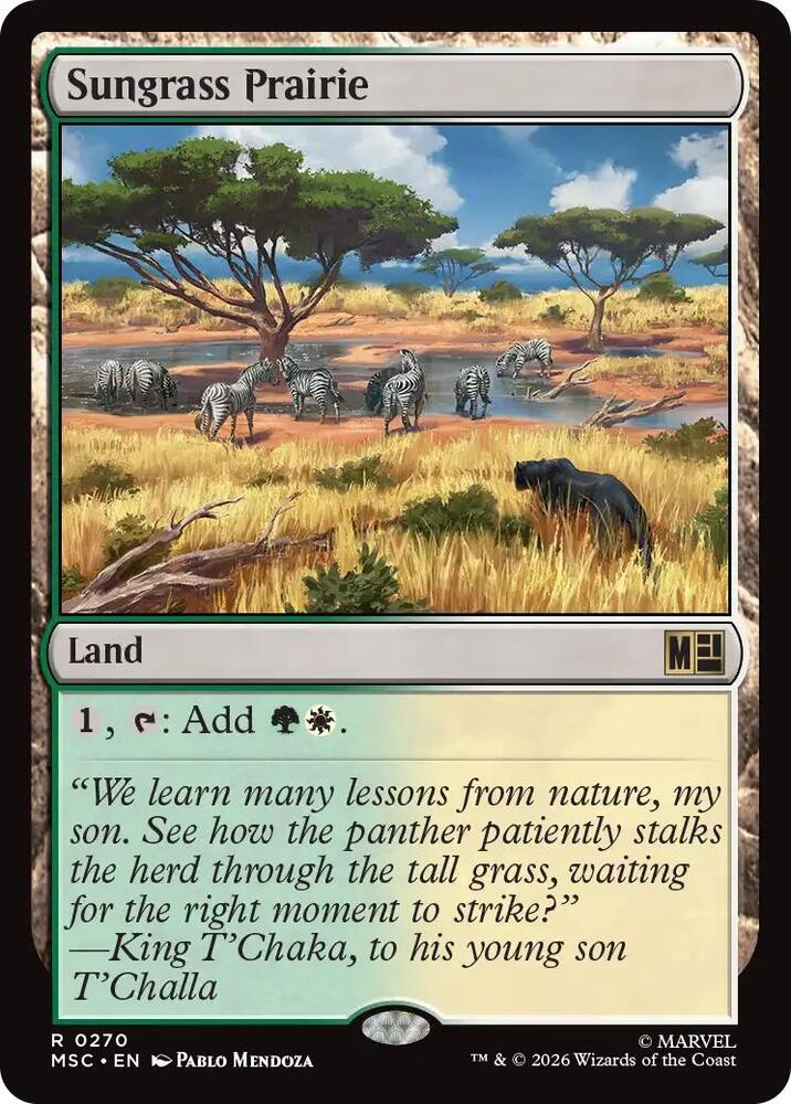 Sungrass Prairie 270 (Commander: Marvel Super Heroes)  - Surge Foil
