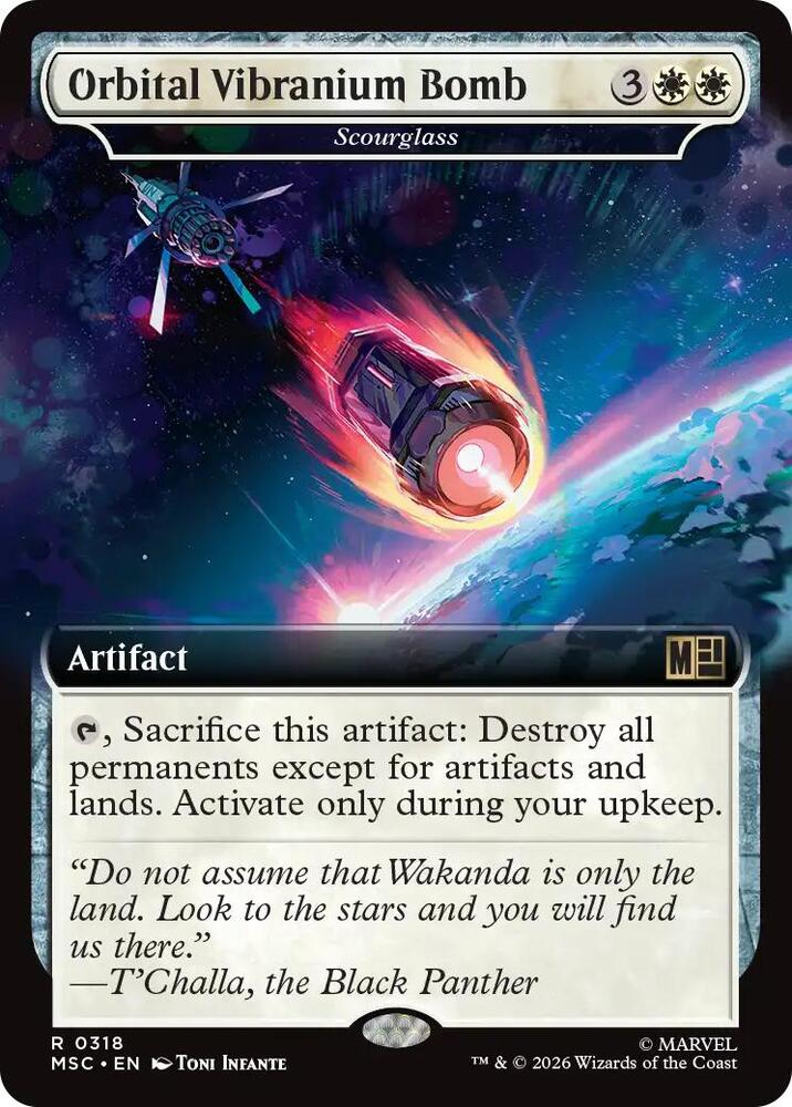 Orbital Vibranium Bomb // Scourglass 318 (Commander: Marvel Super Heroes)  - Extended Art
