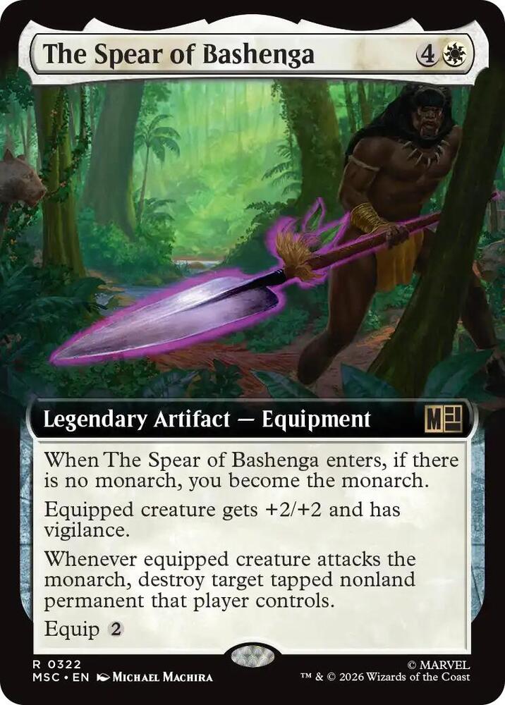 The Spear of Bashenga 322 (Commander: Marvel Super Heroes)  - Extended Art