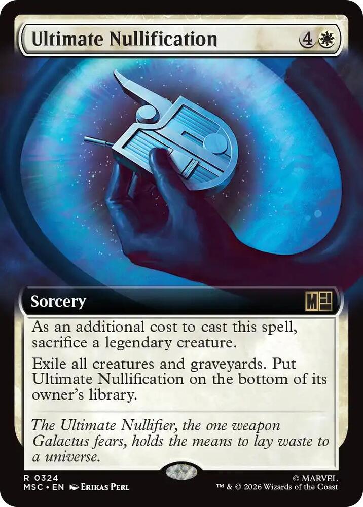 Ultimate Nullification 324 (Commander: Marvel Super Heroes)  - Extended Art